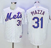 New York Mets #31 Mike Piazza White(Blue Strip) 2016 Hall Of Fame Patch Stitched Baseball Jersey,baseball caps,new era cap wholesale,wholesale hats